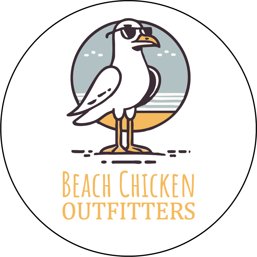 Beach Chicken Outfitters 3" Round Sticker