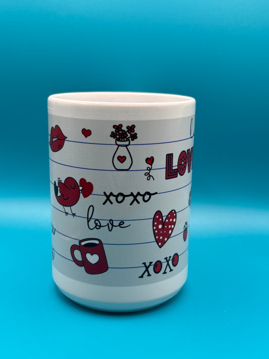 Valentine’s Doodle - 15oz Mug
