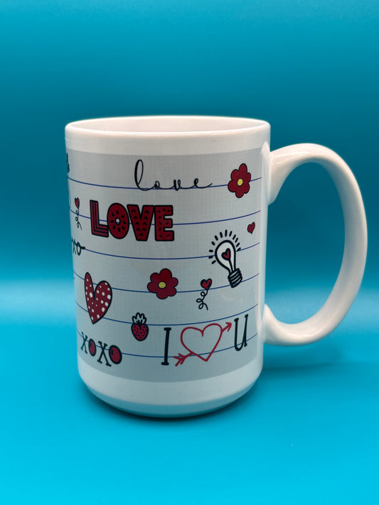 Valentine’s Doodle - 15oz Mug